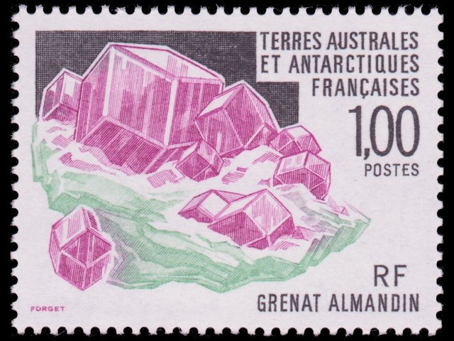 Grenats almandins, Terres Australes et Antarctiques Françaises - 1993
