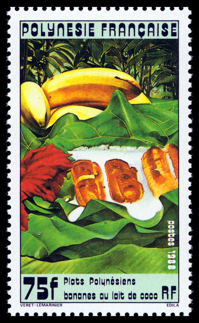 Bananes au lait de oco - Polynésie Française - 1988